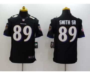 Nike Baltimore Ravens #89 Steve Smith Sr 2013 Black Limited Jersey