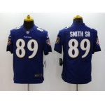 Nike Baltimore Ravens #89 Steve Smith Sr 2013 Purple Limited Jersey