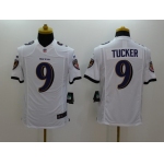 Nike Baltimore Ravens #9 Justin Tucker 2013 White Limited Jersey