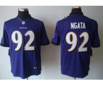 Nike Baltimore Ravens #92 Haloti Ngata Purple Limited Jersey