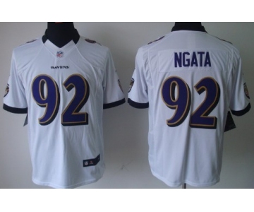 Nike Baltimore Ravens #92 Haloti Ngata White Limited Jersey