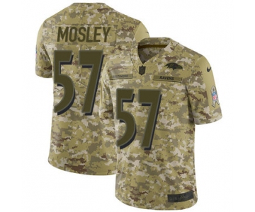 Nike Ravens #57 C.J. Mosley Camo Men's Stitched NFL Limited 2018 Salute To Service Jersey