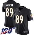 Nike Ravens #89 Mark Andrews Black Alternate Men's Stitched NFL 100th Season Vapor Limited Jersey