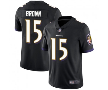 Ravens #15 Marquise Brown Black Alternate Men's Stitched Football Vapor Untouchable Limited Jersey