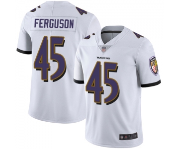 Ravens #45 Jaylon Ferguson White Men's Stitched Football Vapor Untouchable Limited Jersey