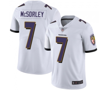 Ravens #7 Trace McSorley White Men's Stitched Football Vapor Untouchable Limited Jersey