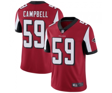 Falcons #59 De'Vondre Campbell Red Team Color Men's Stitched Football Vapor Untouchable Limited Jersey