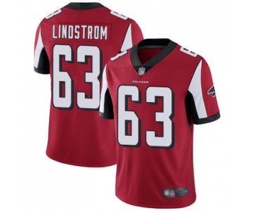 Falcons #63 Chris Lindstrom Red Team Color Men's Stitched Football Vapor Untouchable Limited Jersey