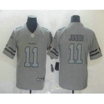 Men's Atlanta Falcons #11 Julio Jones 2019 Gray Gridiron Vapor Untouchable Stitched NFL Nike Limited Jersey