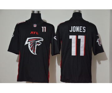 Men's Atlanta Falcons #11 Julio Jones Black 2020 Big Logo Number Vapor Untouchable Stitched NFL Nike Fashion Limited Jersey
