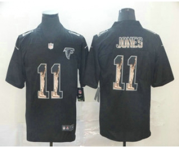 Men's Atlanta Falcons #11 Julio Jones Black Statue Of Liberty Stitched NFL Nike Limited Jersey