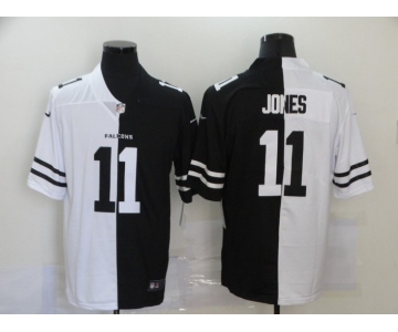 Men's Atlanta Falcons #11 Julio Jones Black White Peaceful Coexisting 2020 Vapor Untouchable Stitched NFL Nike Limited Jersey