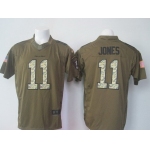 Men's Atlanta Falcons #11 Julio Jones Green Salute To Service 2015 NFL Nike Limited Jersey