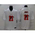 Men's Atlanta Falcons #11 Julio Jones White 2020 Shadow Logo Vapor Untouchable Stitched NFL Nike Limited Jersey