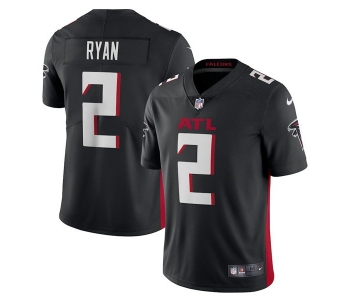 Men's Atlanta Falcons #2 Matt Ryan Black New Vapor Untouchable Limited Nike Jersey
