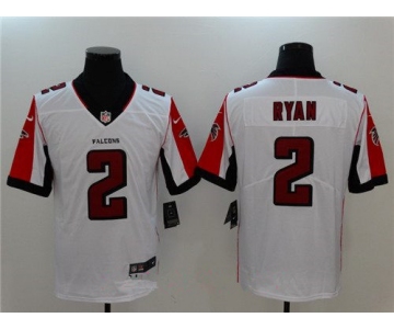 Men's Atlanta Falcons #2 Matt Ryan White 2017 Vapor Untouchable Stitched NFL Nike Limited Jersey