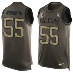 Men's Atlanta Falcons #55 Paul Worrilow Green Salute to Service Hot Pressing Player Name & Number Nike NFL Tank Top Jersey