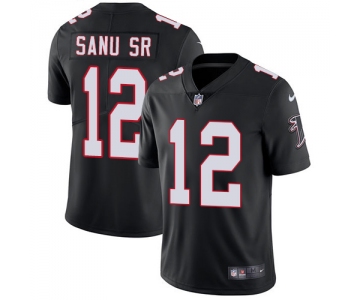 Nike Atlanta Falcons #12 Mohamed Sanu Sr Black Alternate Men's Stitched NFL Vapor Untouchable Limited Jersey
