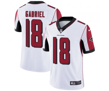 Nike Atlanta Falcons #18 Taylor Gabriel White Men's Stitched NFL Vapor Untouchable Limited Jersey