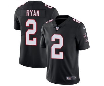Nike Atlanta Falcons #2 Matt Ryan Black Alternate Men's Stitched NFL Vapor Untouchable Limited Jersey