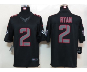 Nike Atlanta Falcons #2 Matt Ryan Black Impact Limited Jersey