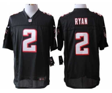 Nike Atlanta Falcons #2 Matt Ryan Black Limited Jersey