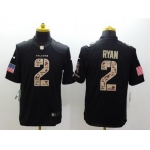 Nike Atlanta Falcons #2 Matt Ryan Salute to Service Black Limited Jersey