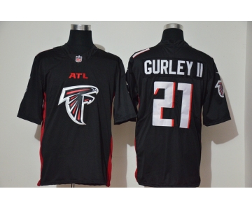 Nike Atlanta Falcons #21 Todd Gurley II Black Team Big Logo Vapor Untouchable Limited Jersey