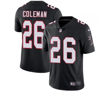Nike Atlanta Falcons #26 Tevin Coleman Black Alternate Men's Stitched NFL Vapor Untouchable Limited Jersey