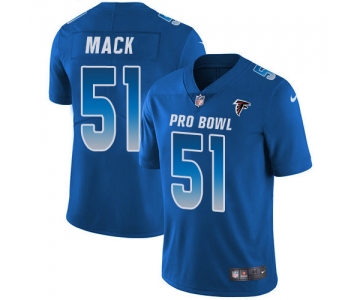 Nike Atlanta Falcons #51 Alex Mack Royal Men's Stitched NFL Limited NFC 2019 Pro Bowl Jersey