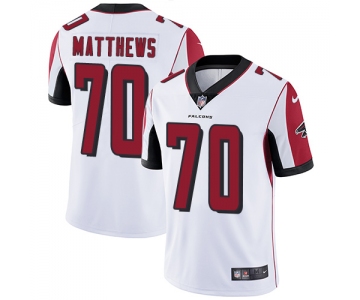 Nike Atlanta Falcons #70 Jake Matthews White Men's Stitched NFL Vapor Untouchable Limited Jersey