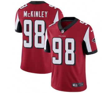 Nike Atlanta Falcons #98 Takkarist McKinley Red Team Color Men's Stitched NFL Vapor Untouchable Limited Jersey