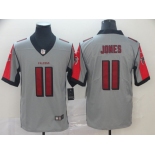 Nike Falcons 11 Julio Jones Gray Inverted Legend Limited Jersey