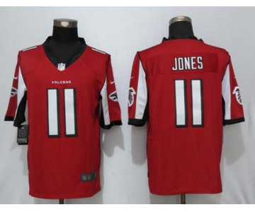Nike Falcons #11 Julio Jones Red Team Color Men's Stitched NFL Limited Jersey