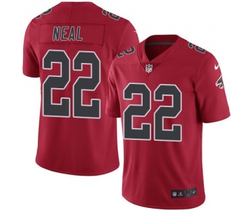 Nike Falcons #22 Keanu Neal Red Men's Stitched NFL Limited Rush Jersey