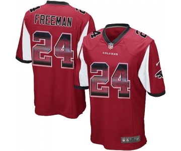 Nike Falcons #24 Devonta Freeman Red Team Color Men's Stitched NFL Limited