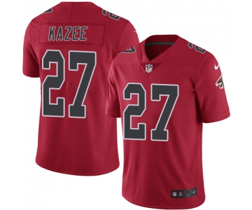 Nike Falcons 27 Damontae Kazee Red Men's Stitched NFL Limited Rush Jersey
