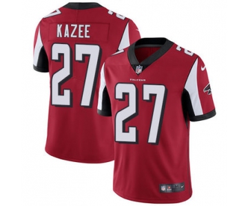 Nike Falcons 27 Damontae Kazee Red Team Color Men's Stitched NFL Vapor Untouchable Limited Jersey
