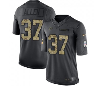 Nike Falcons #37 Ricardo Allen Black Men's Stitched NFL Limited 2016 Salute To Service Jersey