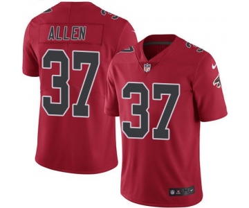 Nike Falcons #37 Ricardo Allen Red Men's Stitched NFL Limited Rush Jersey