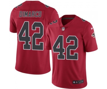 Nike Falcons #42 Patrick DiMarco Red Men's Stitched NFL Limited Rush Jersey