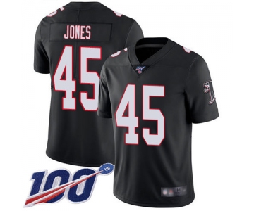 Nike Falcons #45 Deion Jones Black Alternate Men's Stitched NFL 100th Season Vapor Limited Jersey