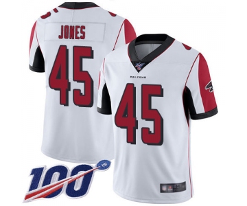 Nike Falcons #45 Deion Jones White Men's Stitched NFL 100th Season Vapor Limited Jersey