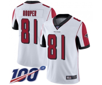 Nike Falcons #81 Austin Hooper White Men's Stitched NFL 100th Season Vapor Limited Jersey