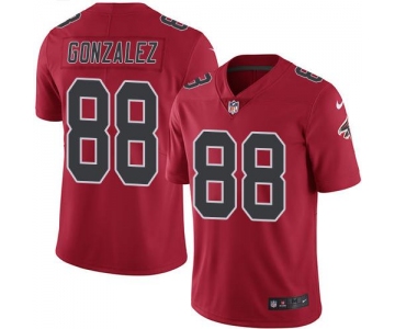 Nike Falcons #88 Tony Gonzalez Red Men's Stitched NFL Limited Rush Jersey