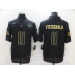 Men's Arizona Cardinals #11 Larry Fitzgerald Black 2020 Salute To Service Stitched NFL Nike Limited Jersey