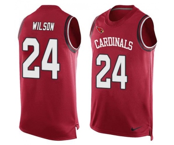 Men's Arizona Cardinals #24 Adrian Wilson Red Hot Pressing Player Name & Number Nike NFL Tank Top Jersey