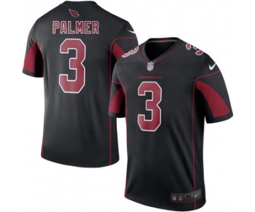 Men's Arizona Cardinals #3 Carson Palmer Nike Black Color Rush Legend Jersey