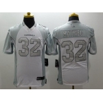 Men's Arizona Cardinals #32 Tyrann Mathieu White Platinum NFL Nike Limited Jersey