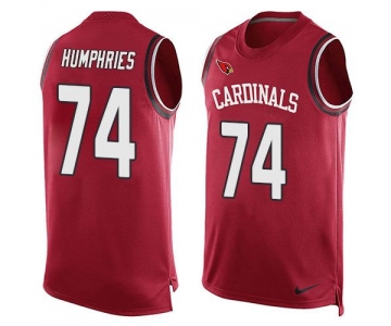 Men's Arizona Cardinals #74 D.J. Humphries Red Hot Pressing Player Name & Number Nike NFL Tank Top Jersey